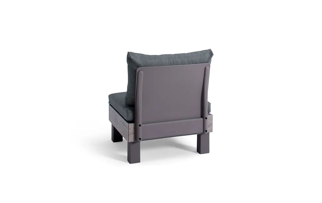 Sillón individual de exterior de 1 plaza Elements - Marrón