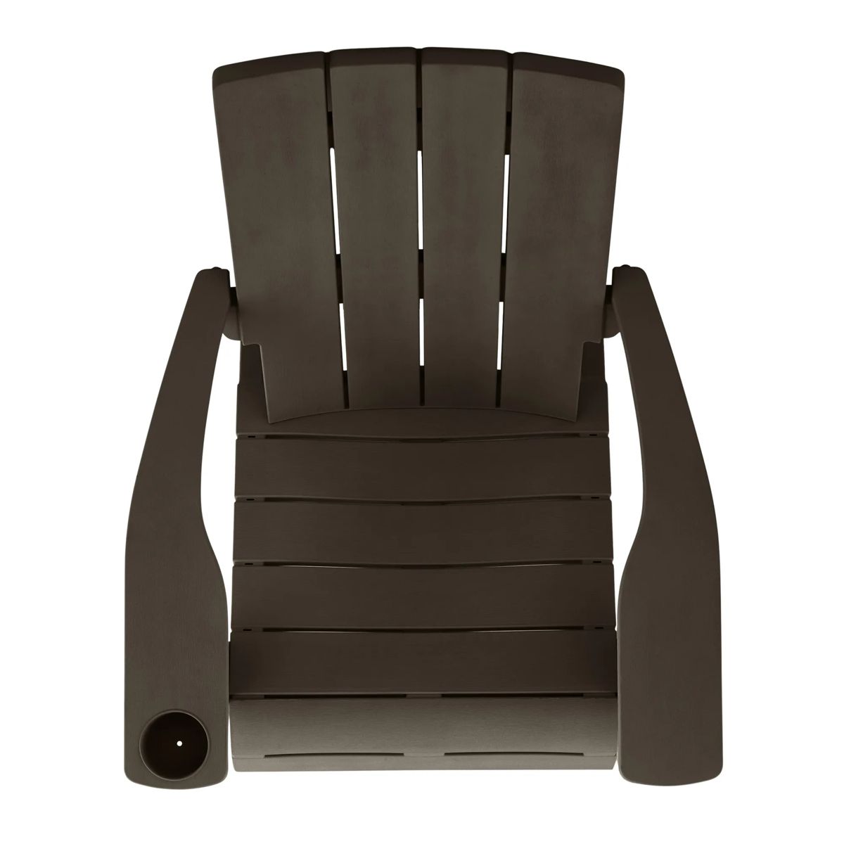 Modern Adirondack Chair With Cup Holder Brown - Keter US