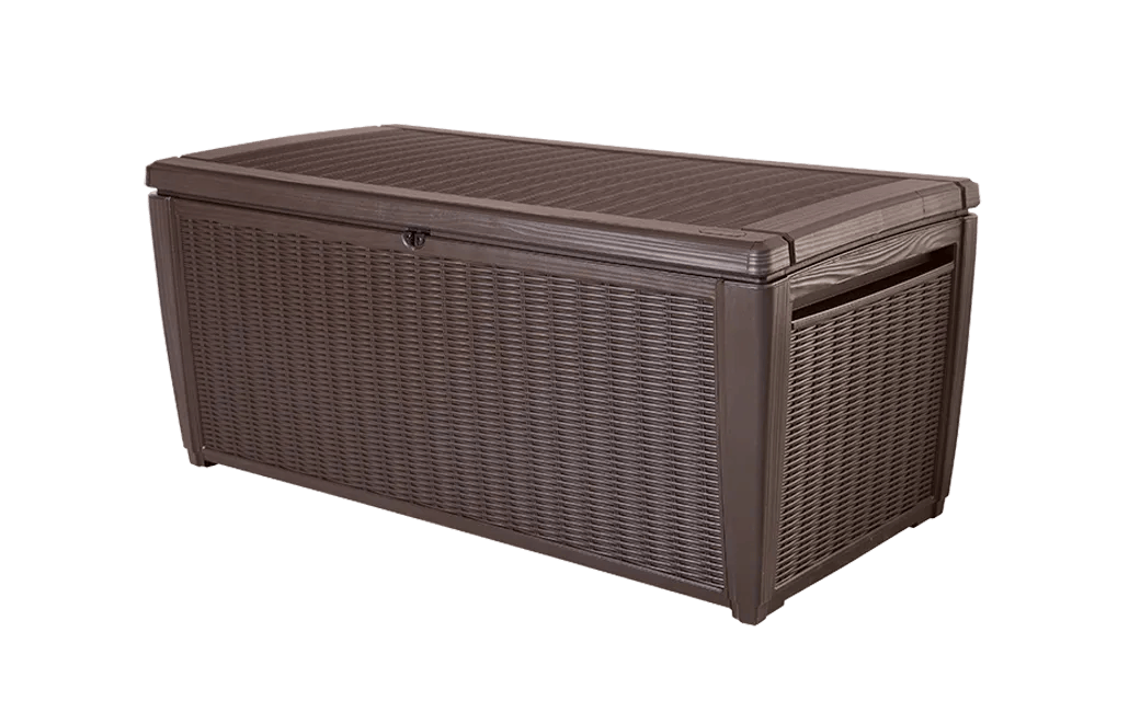 Sumatra Brown 135 Gallon Storage Deck Box - Keter US