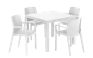 Pack de 4 sillas de exterior Bali - Blanco