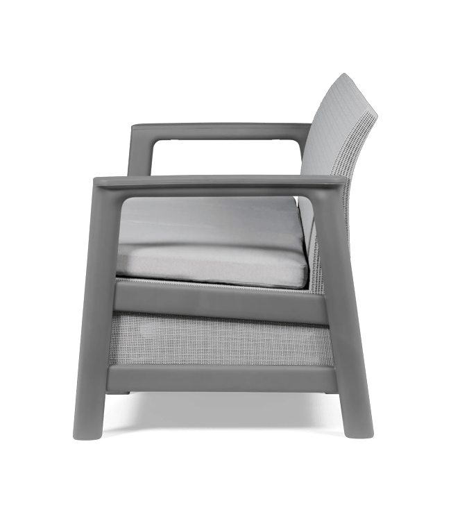Scandi Linea 3-zits Loungebank - Lichtgrijs