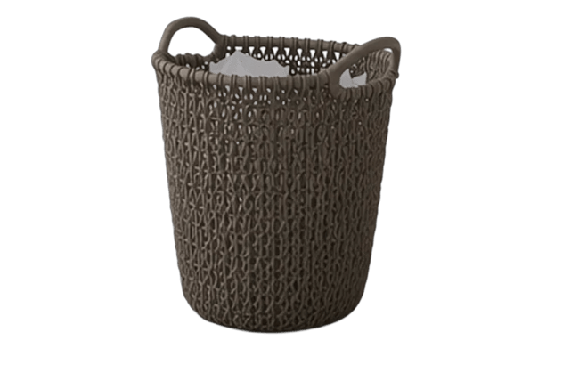 סל ניירות 7 ליטר סרוג (דגם KNIT 7L) -  - חום