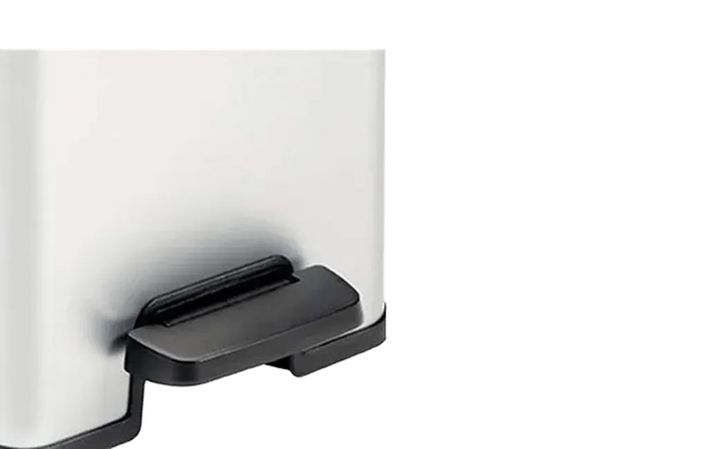 פח אשפה סלים עם פדל 25 ליטר - כסוף