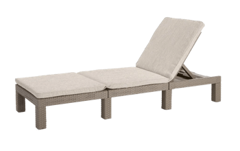 Daytona Deluxe Ligbed - 195x65x25cm - Cappuccino - Ligbedden