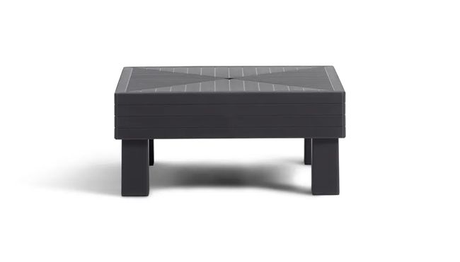 Mesa auxiliar de exterior Elements 65x65x29 cm - Negro