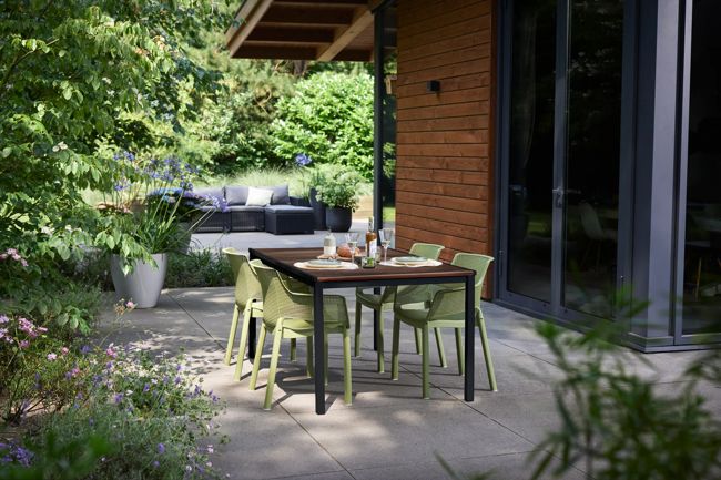 Table Porto 160cm 6 places - Marron Aspect Noyer