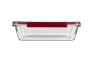 Smart Cook Ovenschaal 3,7L - Transparant/Rood