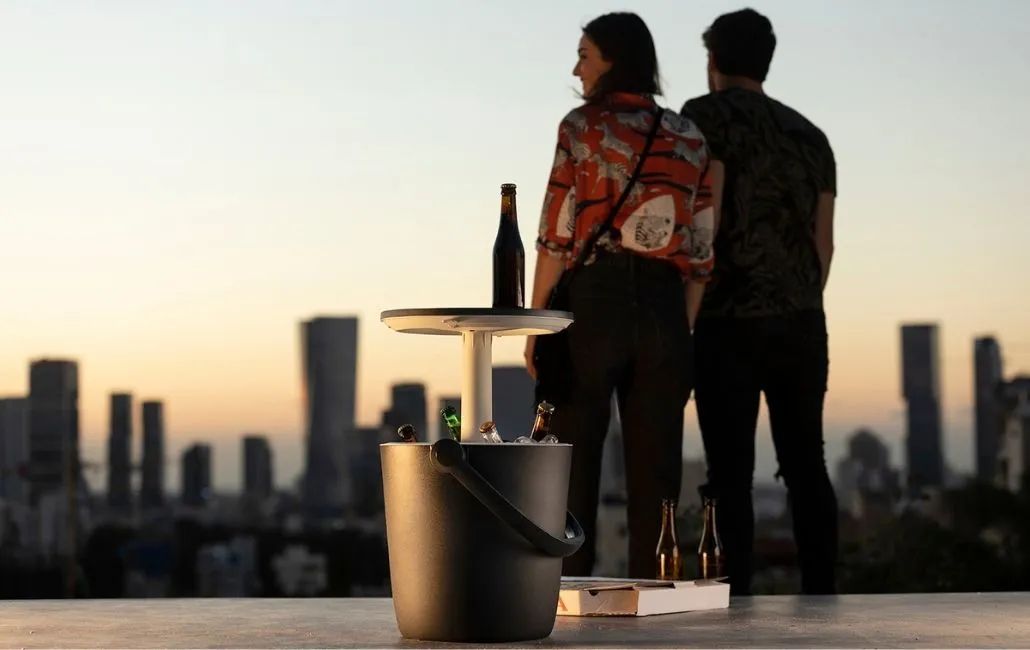 Go Bar 16L Portable Cooler Table - Graphite