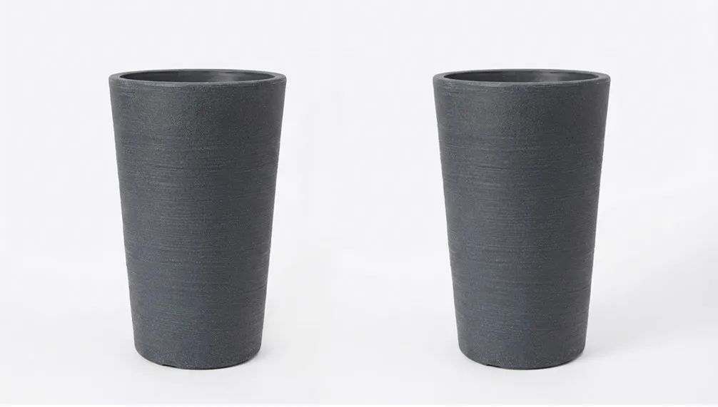 Varese Medium Planter 35cm Set of 2 - Millstone Grey