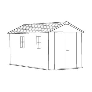 Signature Apex Shed 7.5x15ft - Rosewood