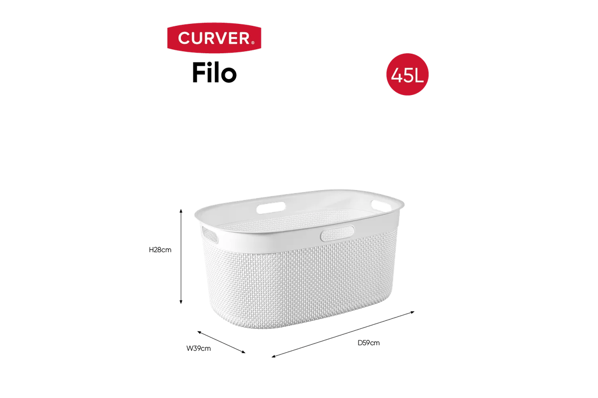 Filo Wasmand 45L - Wit
