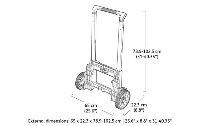 Système modulable 3-en-1 ROC Pro - Noir