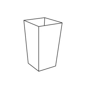 Reversible Stone Planters Set of Two Graphite - Keter US