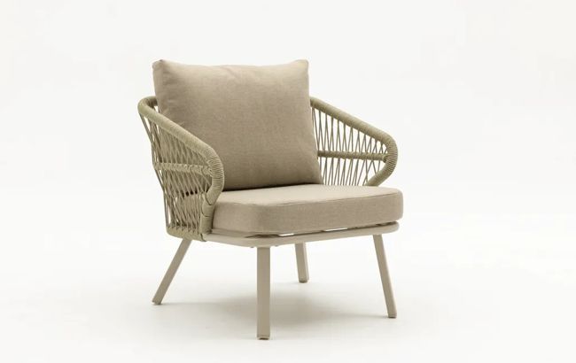 סט מערכת ישיבה זנזיבר אלומיניום  - בז