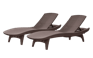 Brown Pacific Chaise Lounge Set - Keter US