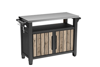 ברביקיו דקו (יוניטי XL) - דמוי עץ בגווני חום - מטבחי חוץ סדרת יוניטי | Unity לגינה