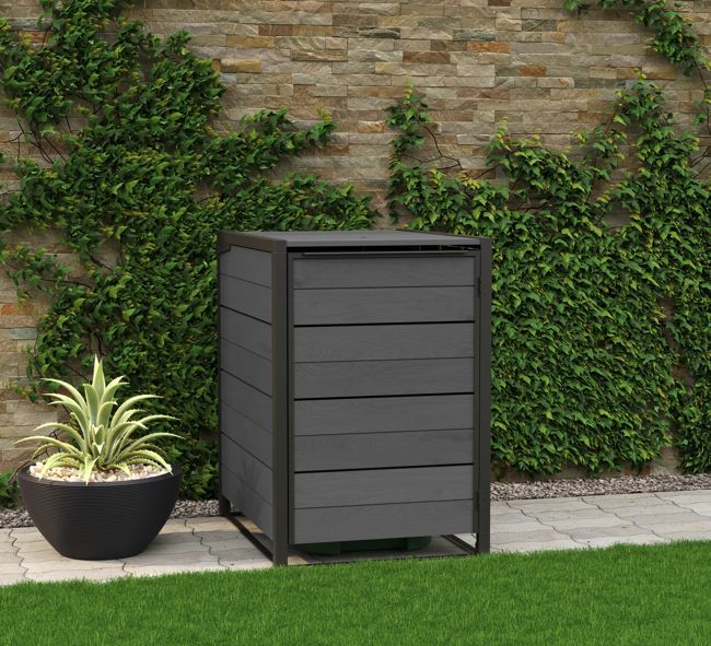 Contenedor de cubos Signature - 112,4 x 87,1 x 125,9 cm y 360L - Gris