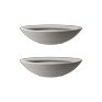 Varese Low Bowl Planter 60cm Set of 2 - Alpine Grey