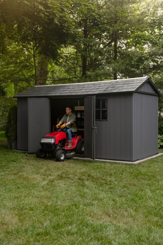 Newton Plus 7515 Tuinhuis - 230x476x246cm - Grijs