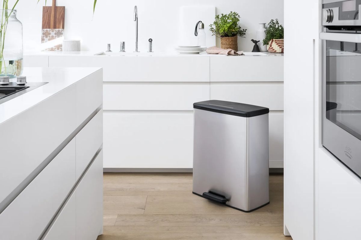 Decobin Prullenbak 65L - Zilver