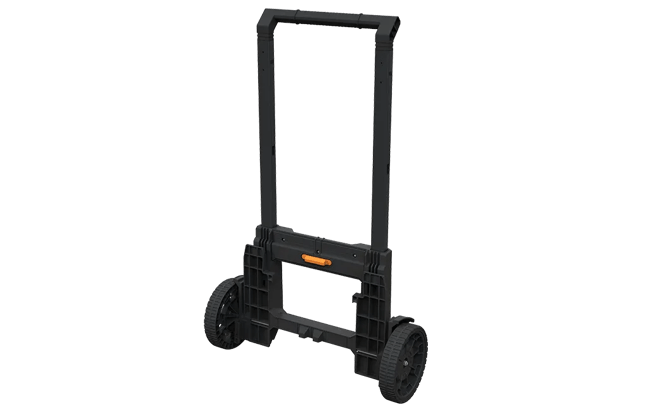 פרוגיר 2.0 - ידית טלסקופית עם גלגלים - שחור