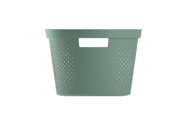 Infinity Dots Wasmand 40L - Groen