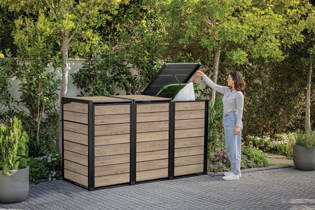 Signature Hide Away Containerberging - 3x240L - Ashwood