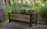 Signature Rolling Planter Mobile Garden Bed - Walnut Brown - Keter US