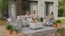 Scandi Linea 5 Seater Lounge Set with Storage Table