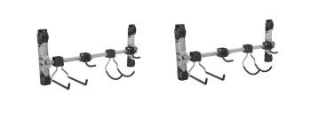 Support mural multiusage - Lot de 2 - Abri de jardin