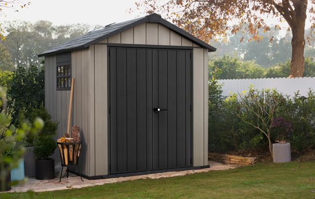 Buy Oakland Grey Large Storage Shed 7.5x7- Keter Canada