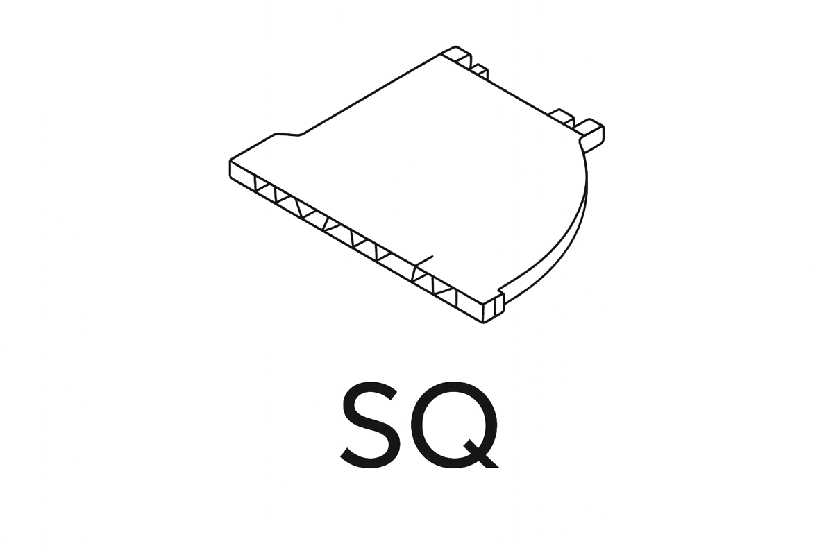 SQ  - Factor Arch Shelf - Graphite