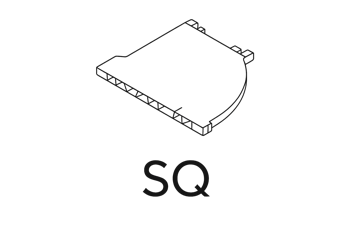 SQ  - Factor Arch Shelf - Graphite - Factor Shed
