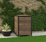 Hide Away 96 Gallon Single Trash Can Shed - Brown - Keter US