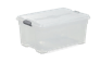 ארגז נע מובר גדול 45 ליטר - שקוף\לבן