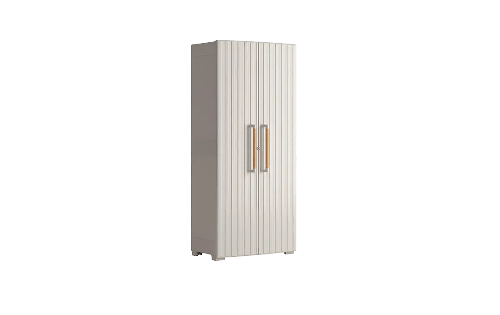 Armario alto de exterior Groove - 180x45x80 cm. - Beige