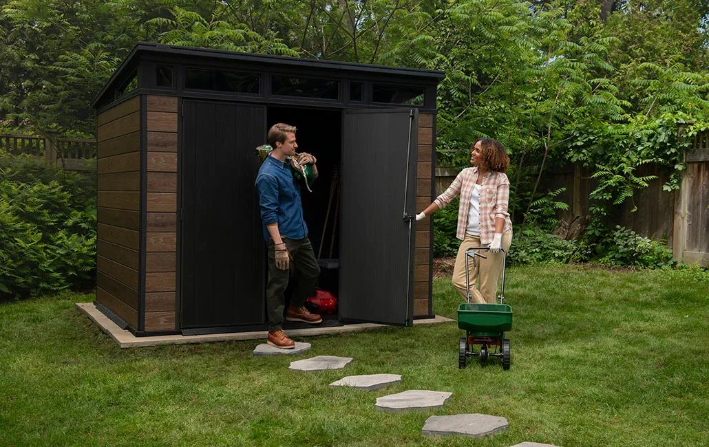 Buy Signature Walnut Brown Large Storage Shed 9x7 - Keter Canada