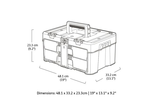 2-Drawer Stack and Roll Tool Storage Box - Keter US
