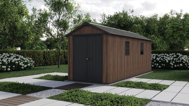 Signature Apex Shed 7.5x17ft - Rosewood