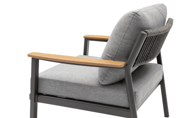 סט מערכת ישיבה פוקט אלומניום - אפור גרפיט