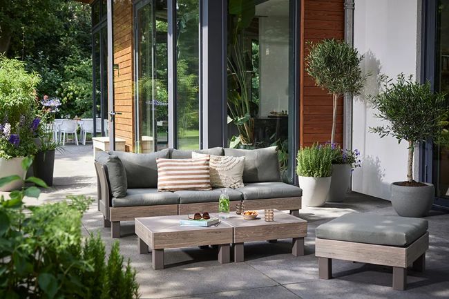 Keter Elements 4-zits Loungeset +2 tafels -